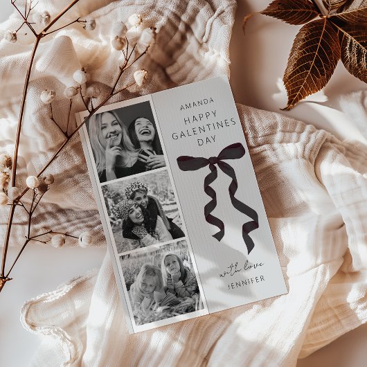 Carte de la Saint-Valentin Galentines à Photo avec