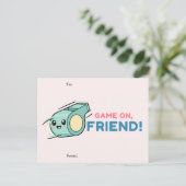 Carte de la Saint-Valentin Game On Friend (Debout devant)