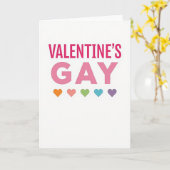 Carte de la Saint-Valentin Gay (Fleur jaune)