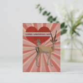 Carte de la Saint-Valentin GAZELLE & OWL (Debout devant)
