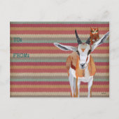 Carte de la Saint-Valentin GAZELLE & OWL (Dos)