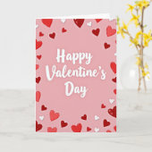 Carte de la Saint-Valentin Glitter Hearts (Fleur jaune)