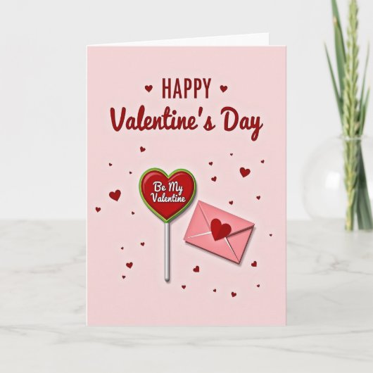 Carte de la Saint-Valentin Glossy Hearts (Devant)