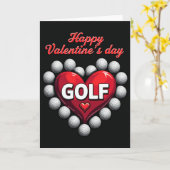 Carte de la Saint-Valentin golf avec message sincè (Fleur jaune)