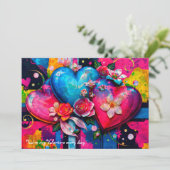 Carte de la Saint-Valentin Goth Grunge {Graffiti L (Debout devant)