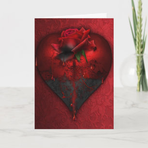 Carte de la Saint-Valentin gothique