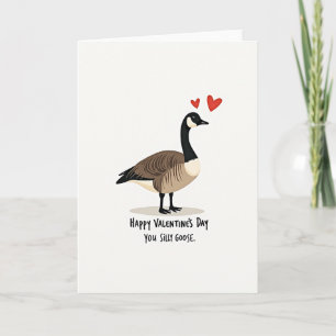 Carte de la Saint-Valentin Happy Silly Goose