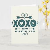 Carte de la Saint-Valentin Heart Xoxo (Fleur jaune)