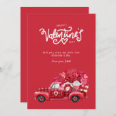 Carte de la Saint-Valentin Heureuse Sainte-Valenti (Devant / Derrière)