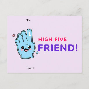 Carte de la Saint-Valentin High Five Friend