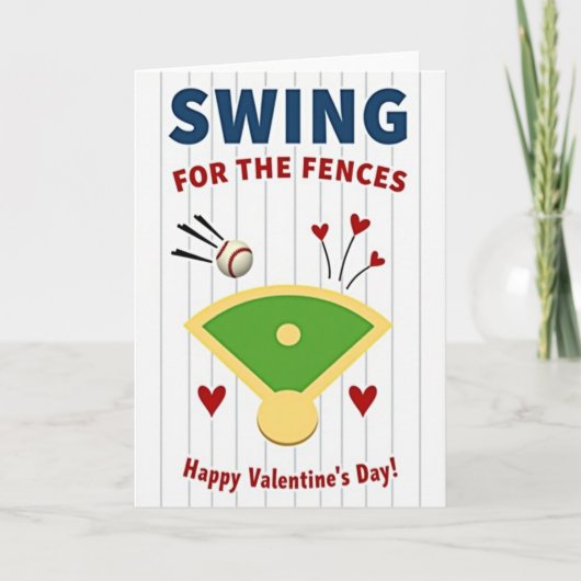 Carte de la Saint-Valentin Home Run Love (Devant)