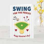 Carte de la Saint-Valentin Home Run Love (Fleur jaune)