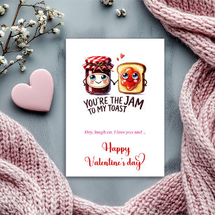 Carte de la Saint-Valentin humoristique avec des p