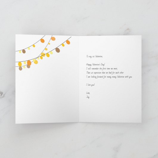 Carte de la Saint-Valentin Inséparable (Intérieur)