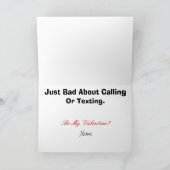 Carte de la Saint-Valentin, inspecteur de police (Intérieur)