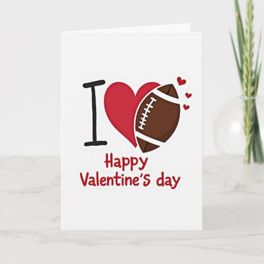 Carte de la Saint-Valentin « J'adore le sport » (Devant)