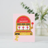 Carte de la Saint-Valentin J'ai gagné le jackpot (Debout devant)