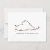 Carte de la Saint-Valentin "Je pense à toi" (Devant)