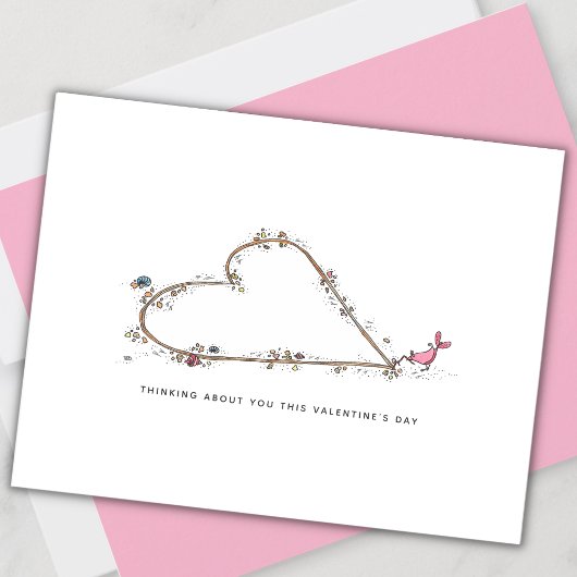 Carte de la Saint-Valentin "Je pense à toi"