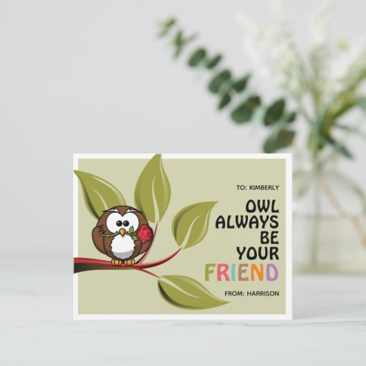 Carte de la Saint-Valentin 'Je serai toujours votr (Debout devant)