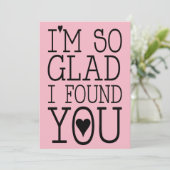 Carte de la Saint-Valentin Je suis si heureux de t (Debout devant)