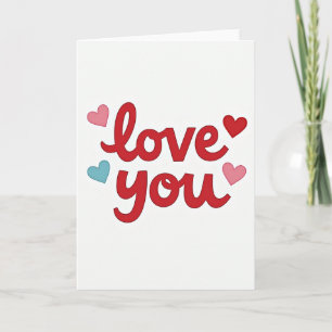 Carte de la Saint-Valentin Je t'aime