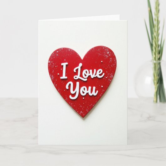 Carte de la Saint-Valentin Je T'Aime (Devant)