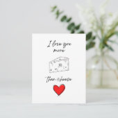 Carte de la Saint-Valentin, Je t'aime plus que le  (Debout devant)