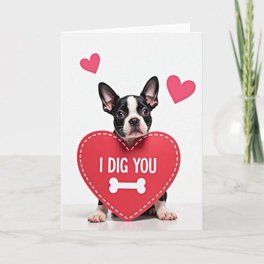 Carte de la Saint-Valentin « Je vous déterre » ave (Devant)