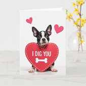 Carte de la Saint-Valentin « Je vous déterre » ave (Fleur jaune)