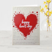 Carte de la Saint-Valentin Joyeuse Fête des Cœurs (Fleur jaune)