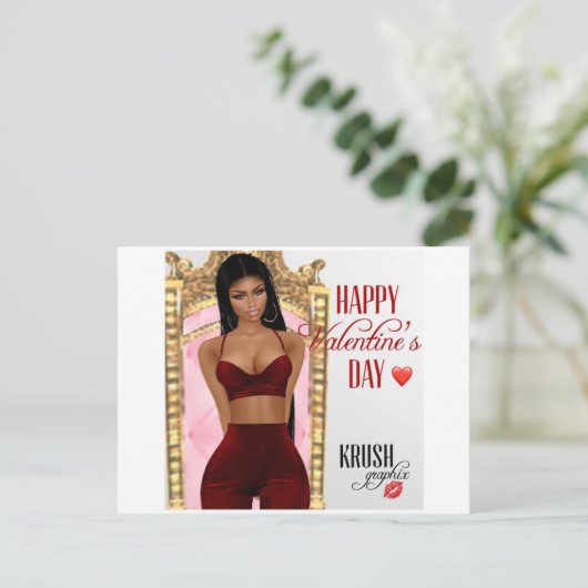 Carte de la Saint-Valentin Kesha (Debout devant)
