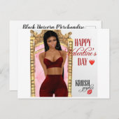 Carte de la Saint-Valentin Kesha (Devant / Derrière)