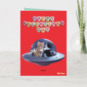 Carte de la Saint-Valentin Kitten Moon (Dos)
