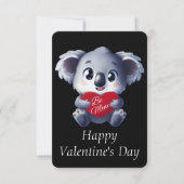 Carte de la Saint-Valentin Koala Mignon (Devant)