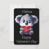 Carte de la Saint-Valentin Koala Mignon (Devant)