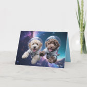 Carte de la Saint-Valentin Labradoodle (Dos)