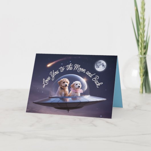 Carte de la Saint-Valentin Labradoodle (Devant)