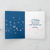 Carte de la Saint-Valentin Lapin Mignon et Arc-en- (Intérieur)