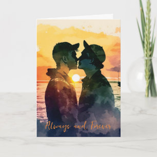 Carte de la Saint-Valentin LGBTQ pour couple gay