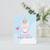 Carte de la Saint-Valentin Licorne (Debout devant)