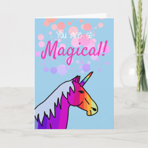 Carte de la Saint-Valentin Licorne Arc-en-Ciel Mag