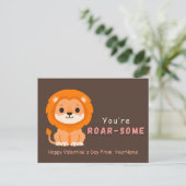 Carte de la Saint-Valentin Lion Mignon – T’es Rugi (Debout devant)