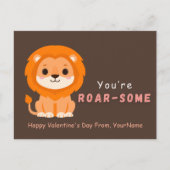 Carte de la Saint-Valentin Lion Mignon – Vous êtes (Devant)