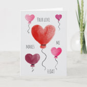 Carte de la Saint-Valentin Love Floats (Devant)