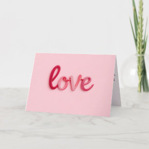 Carte de la Saint-Valentin Love in Pink