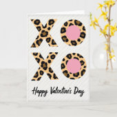Carte de la Saint-Valentin Love Léopard (Fleur jaune)