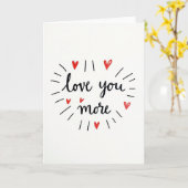 Carte de la Saint-Valentin Love You More (Fleur jaune)