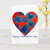 Carte de la Saint-Valentin Lovitude Blue Hearts (Fleur jaune)