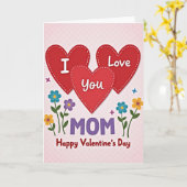 Carte de la Saint-Valentin Maman Je T'Aime (Fleur jaune)